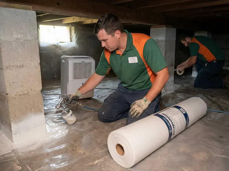 Crawlspace Pest and Moisture Encapsulation in Jacksonville, FL