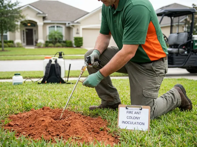 Fire Ant Colony Inoculation in Jacksonville, FL